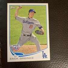 2013 Topps Baseball Card Opening Day  Zack Greinke 46