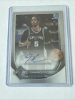 2025-26 Bowman Chrome Stephon Castle Auto #BCA-SC San Antonio Spurs