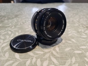 Canon FD 50mm f/1.8 S.C. Lens, Very Good Condition with Caps