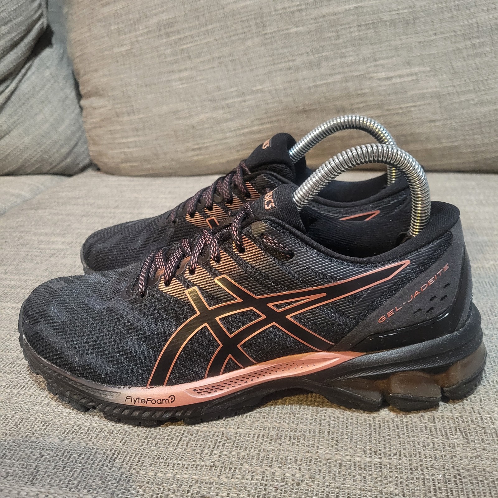 Asics Gel Jadeite Running Shoes Womens Size 8 Black FlyteFoa