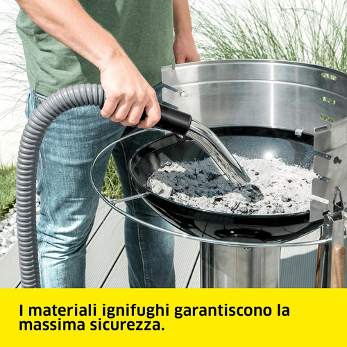 AD 2 - Bidone Aspiracenere Portatile, Ignifugo, Filtro Auto-Pulente, Aspirazione - Foto 4 di 12