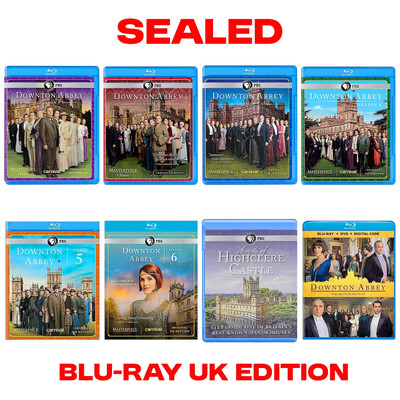 Downton Abbey Complete Series BLU-RAY Seasons 1-6 + MORE |UK Edition| (8 Cases)