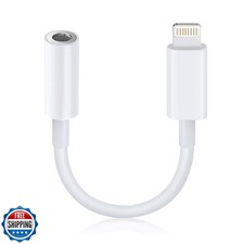 Lightning to 3.5mm Headphone Jack Adapter Apple MFi Certified H