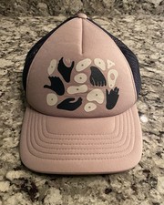 Mountain Hardwear Navy and Tan Hands Mesh Trucker Hat Adjustable Snapback