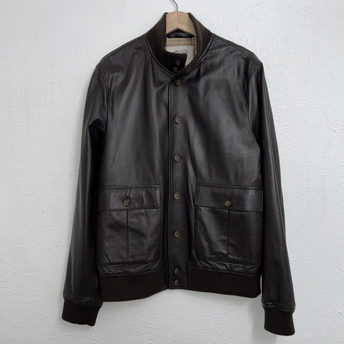 Valstar Milano 1911 Leather Valstarino Jacket Long Sleeve Sz Valstar Milano 1911 Leather Valstarino Jacket Long Sleeve Sz