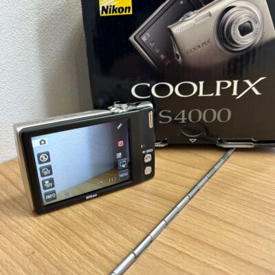 Nikon デジタルカメラ COOLPIX S4000 ゴールド Nikon COOLPIX S4000,Gold,4x,3in,12MP Excellent from JAPAN