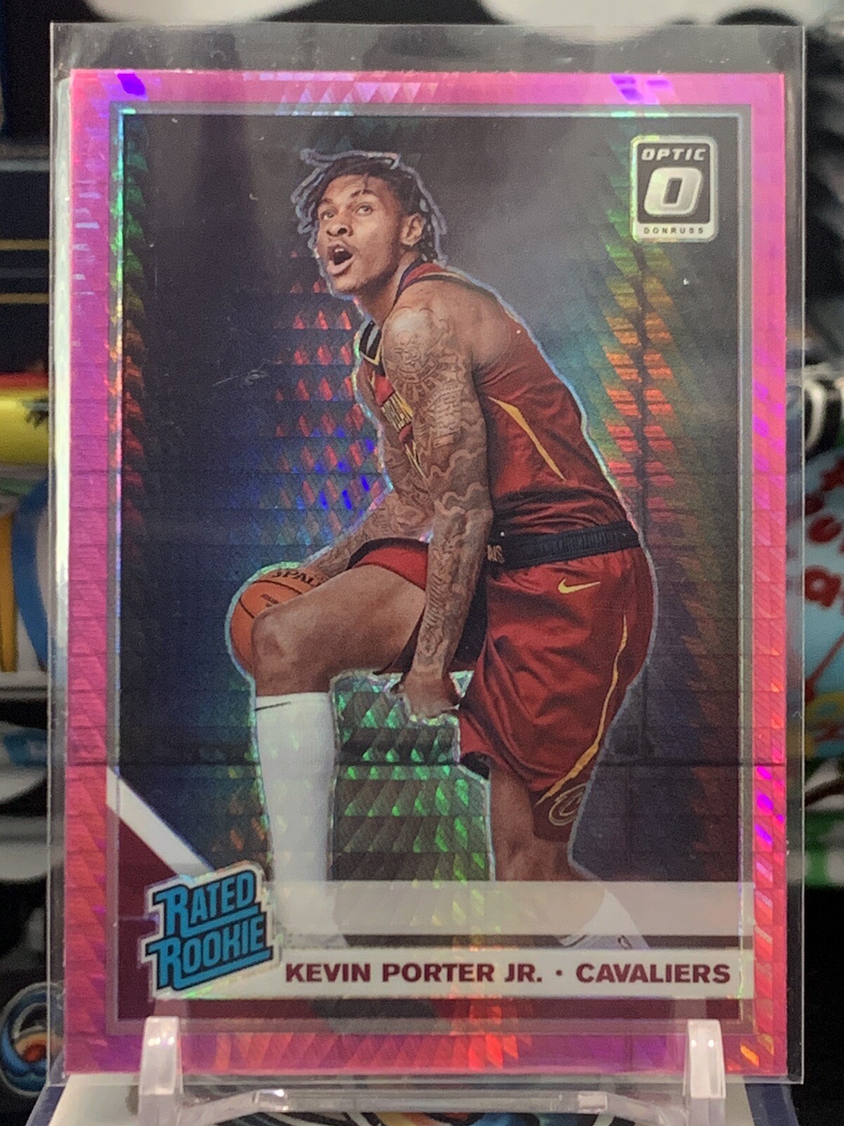2019-20 Donruss Optic Kevin Porter Jr Pink Hyper Prizm Rated Rookie #179 DS2 5Y