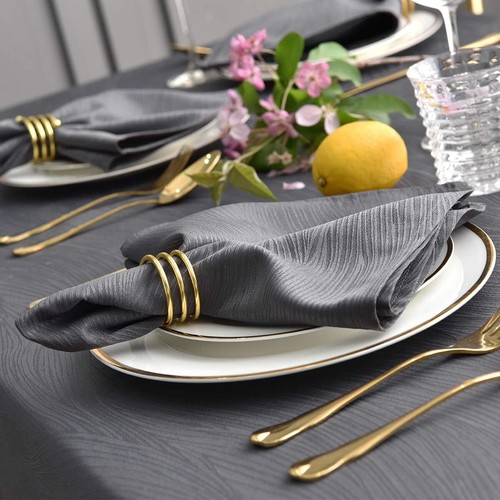 4 Pack of Restaurant Cloth Napkins 20x20 Inches Dinner Napkins Jacquard Cloth - Picture 27 of 47