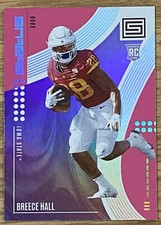 2022 Chronicles Status Draft Picks 18 Breece Hall RC New York Jets Pink Parallel