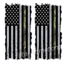 American Flag Camo Line Cornhole Cover Vinyl Decal sticker army military