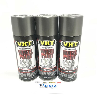 VHT SP189-3 PACK High Temperature GRAPHITE Wheel Paint, Chip Resistant - 11 oz