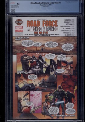 Miles Morales: Ultimate Spider-Man #1 CGC 9.8 Fiona Staples