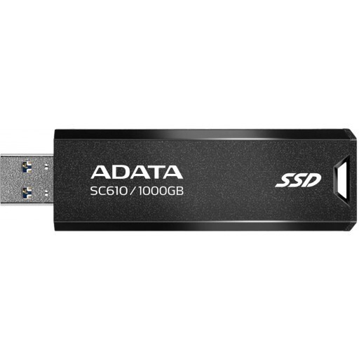 Adata SC610 1TB USB 10Gbps Type-A Black External Solid State Drive