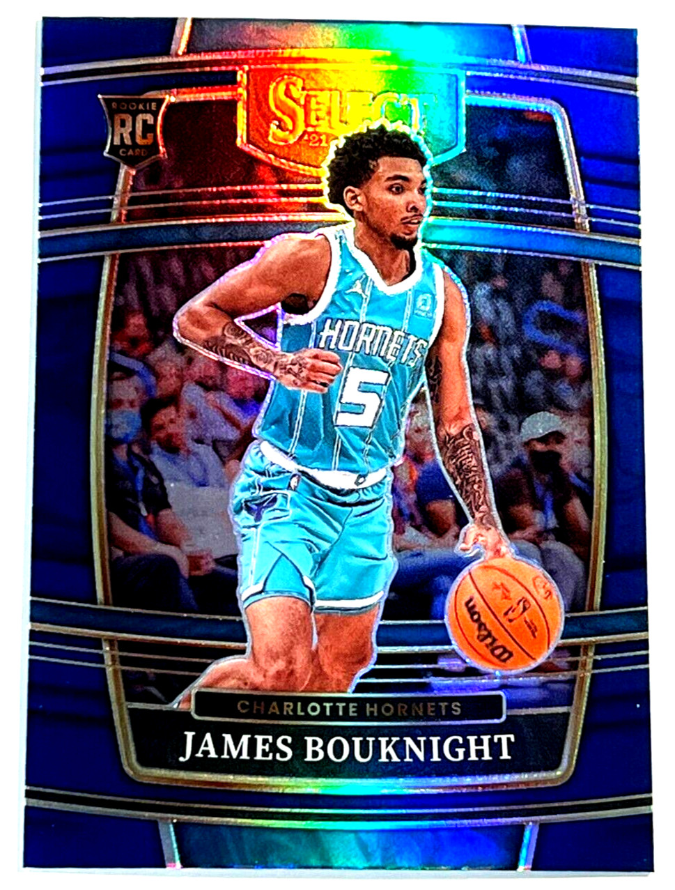 2021-22 Panini Select Basketball #37 James Bouknight RC Rookie Silver Prizm