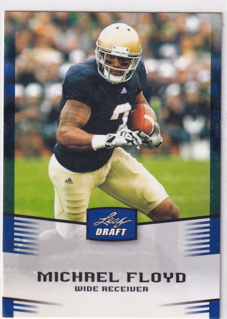 2012 Leaf Draft #35 Michael Floyd Blue NM