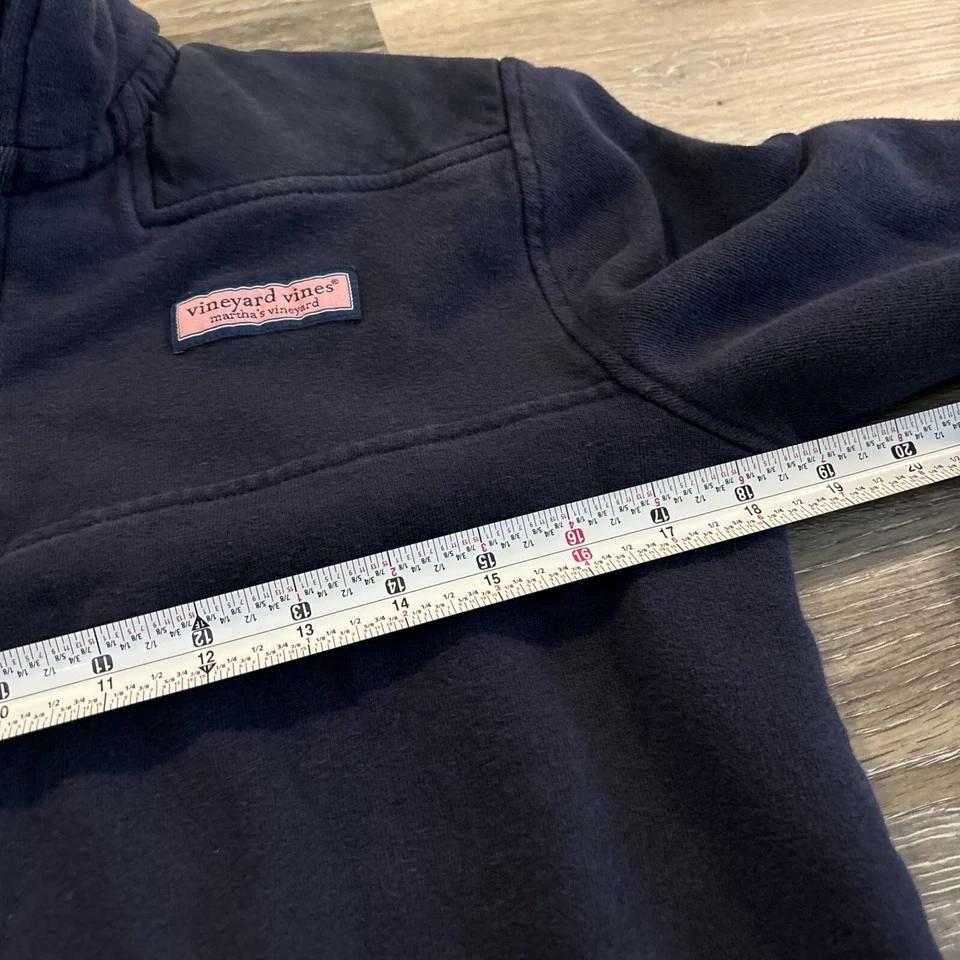 Suéter Vineyard Vines Niñas Cuarto Cremallera Azul Marino 16L Foto 4 de 4