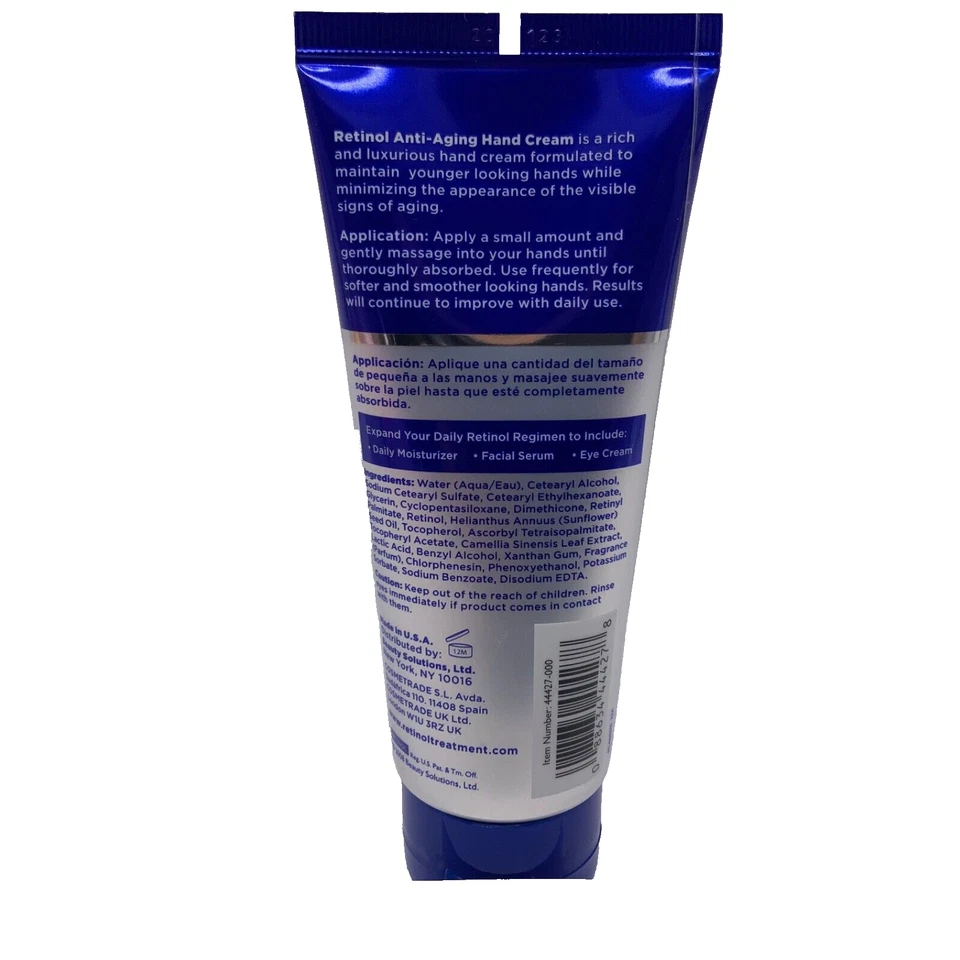 Retinol Hand Cream For MEN Sealed Hands Elbows Anti-Aging 3.4oz - Image 2 of 4