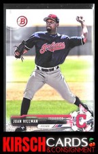 Juan Hillman 2017 Bowman Draft #BD-28 Cleveland Indians