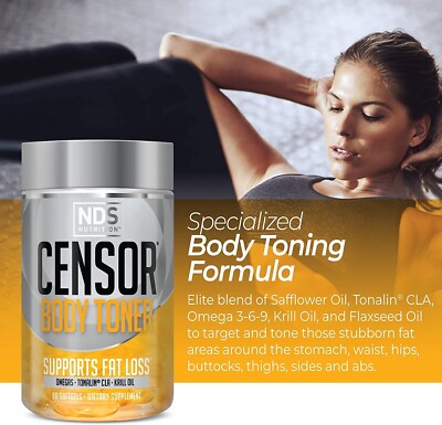 NDS Nutrition Censor Body Toner Tonalin  90 Caps FREE   Shipping , Usa Seller 