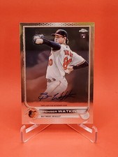 Spenser Watkins 2022 Topps Chrome RC #RA-SW Base Auto - Baltimore Orioles Rookie