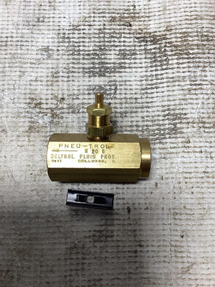 Deltrol Pnue-Trol 1/4"  NPT 2000PSI Brass Needle Valve -NIB - Image 2 of 4