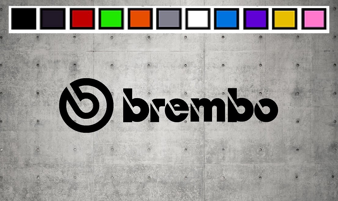 Sticker Brembo Window Brembo With Word And LOGO Vinyl Decal Sticker Emblem Car Truck Window 4 ...