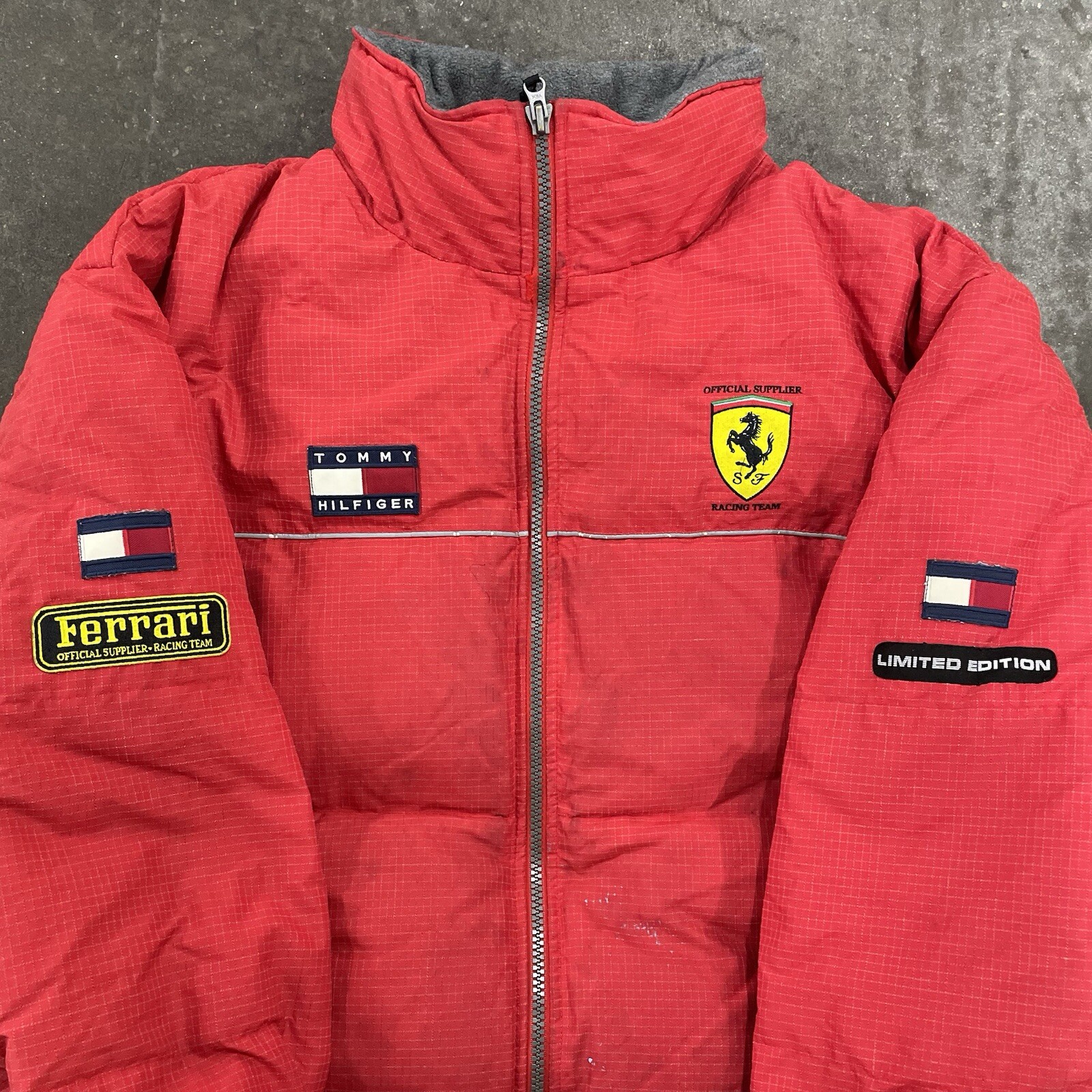 Limited Edition 90’s Tommy Hilfiger x Ferrari Puffer Jacket image 2