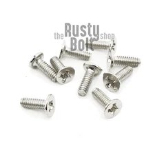 M2 x 6mm, Phillips Wafer Flat Head Screws, Nickel, Computer, Laptop, Machine