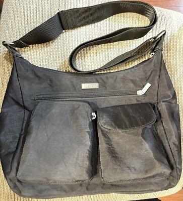 Baggallini Crossover Crossbody Bag Baggallini V2407 Womens Black