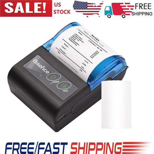 Bisofice MIni 58mm Portable Thermal Receipt Printer Wireless BT POS Printer J1O8