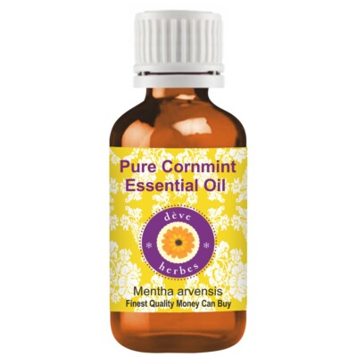 Deve Herbes Pure Cornmint Essential Oil (Mentha arvensis) Steam Distilled
