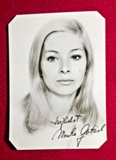 Reprodukcja autografu Moniki Gabriel (verst.), karta z autografem NRD s/szer., 14x10cm