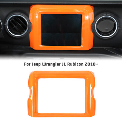 8.4'' Navigation GPS Screen Panel Trim Cover Bezels for Wrangler JL 2018+ Orange