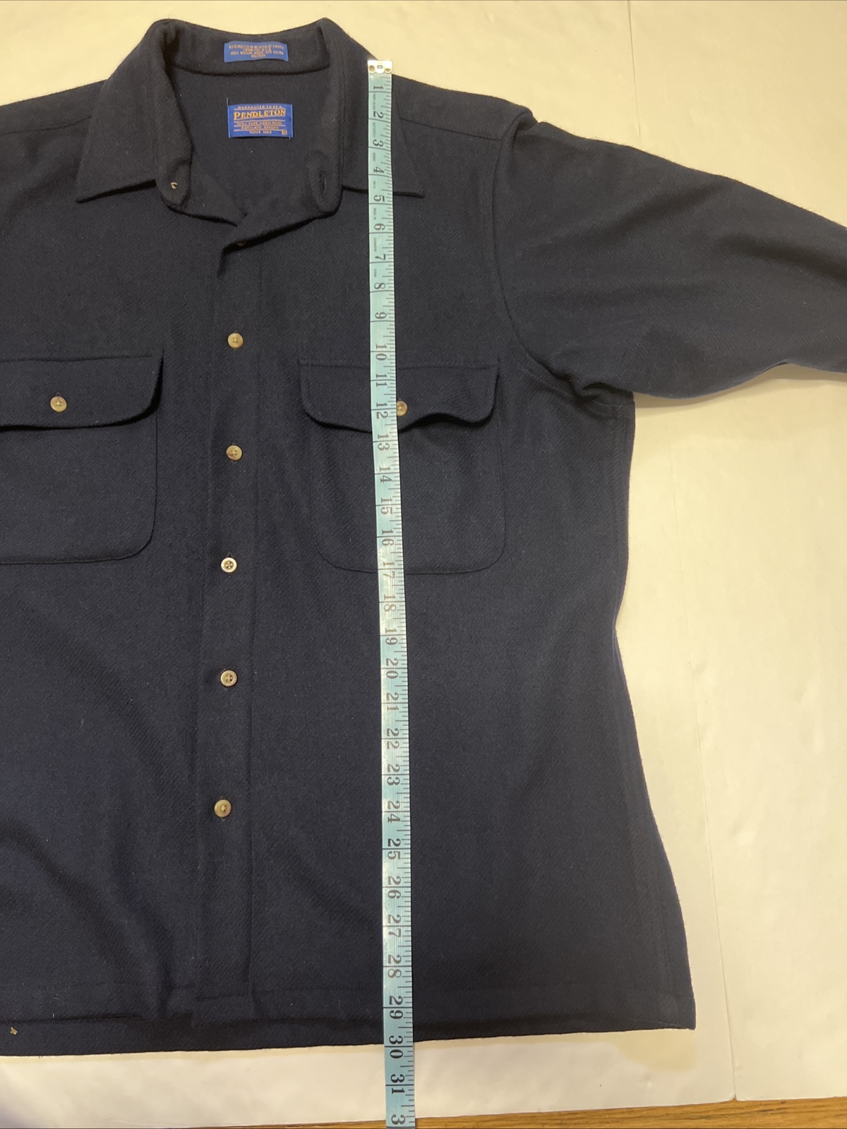 Pendleton Trail Suede Elbow Patch Virgin Wool Shi… - image 11