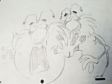 Vintage RAID Bug Spray TV COMMERCIAL Animation Production Pencil Drawing C5