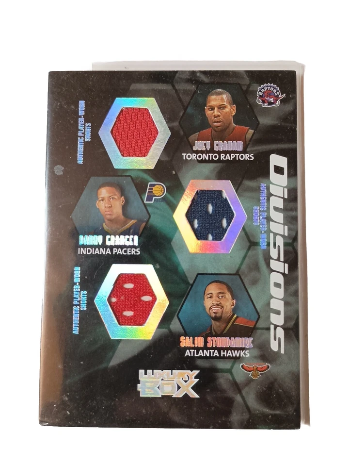 Caja de lujo Topps 2005-06 divisiones 6 reliquias #16 Granger/Stoudamire/McCants #/192 Foto 2 de 4