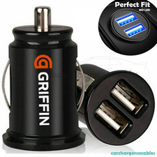 OFFICIAL GRIFFIN USB In Car DUAL Charger Cigarette Lighter Adapter All Phones