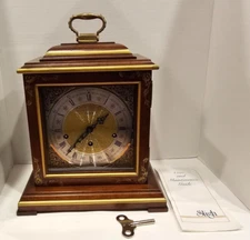 Vintage Mantel Clock TREND CLOCKS BY SLIGH FRANZ HERMLE ASIAN CHINOISERIE WORKS