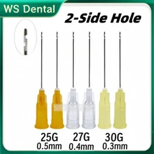 Dental Disposable Endo Irrigation Needle Tip 2-Side Hole Syringe Tips 25/27/30G