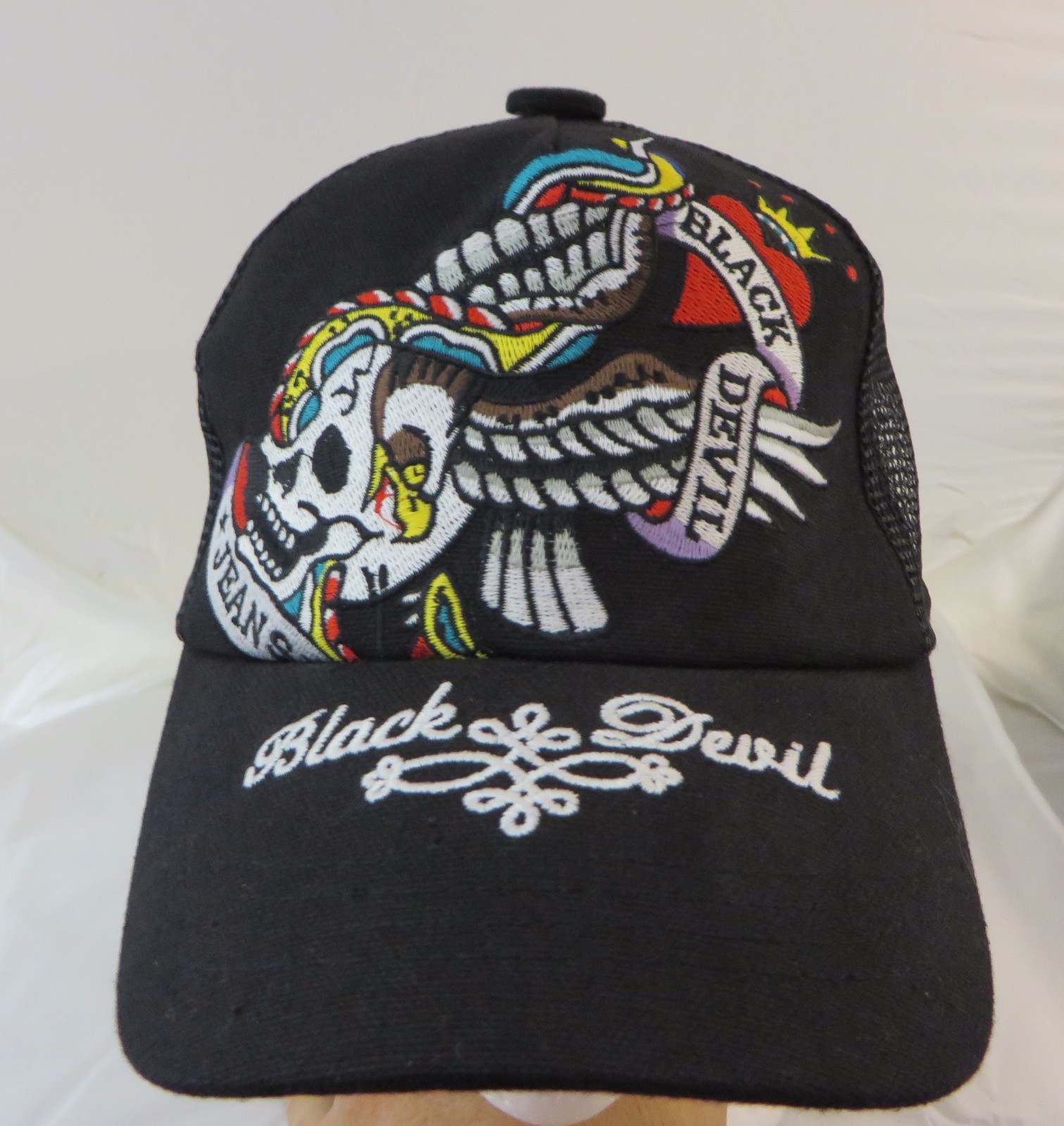 Black Devil Jeans baseball cap hat adjustable sna… - image 2