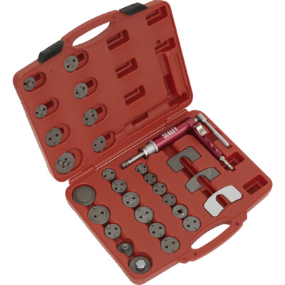 29-teiliges Druckluftbremsen-Aufziehwerkzeug-Kit - passt Push & Wind Back Kolben