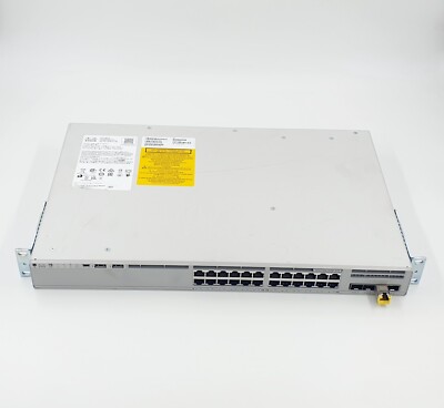 Cisco Catalyst 9200L C9200L-24P-4G-E 24 PoE+ 4x1G Ethernet Switch 1 x PSU