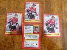 Lot of 4 cards of 1995-96 Bowman Draft Prospects Pre RC cards Matt Higgins P17