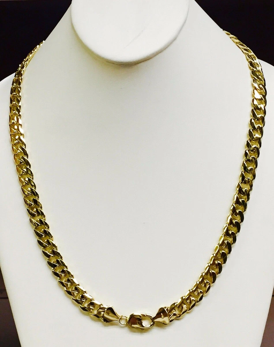 18k Solid Gold Miami Cuban Curb Link 26