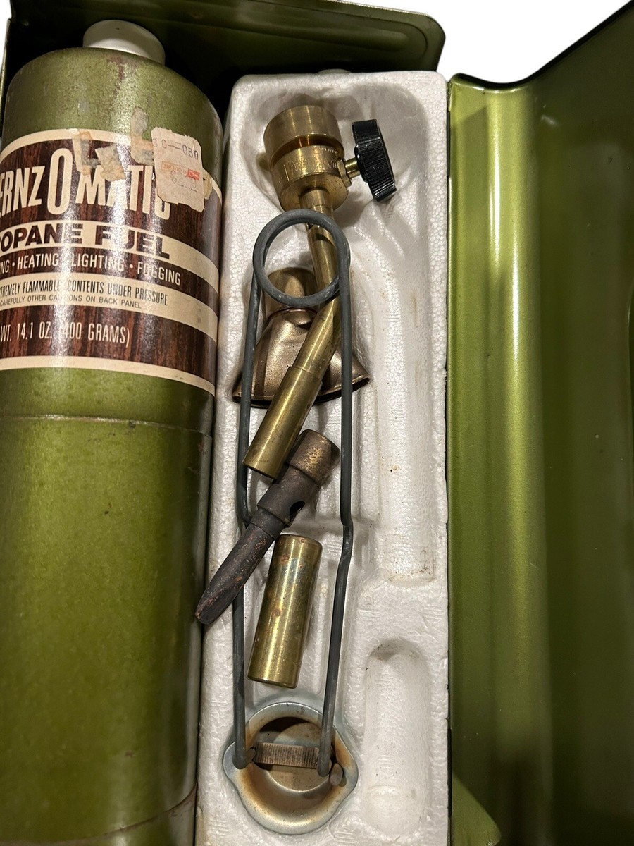 Vintage Bernz-O-Matic Jet Torch 7 Piece Kit - Green Box. | eBay