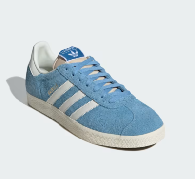 Size 9.5 - adidas Gazelle Light Blue Off White for sale online | eBay