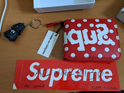 Comme Des Garcons CDG Supreme 2014 Wallet SA7100 Hypebeast Nike Jordan Red White