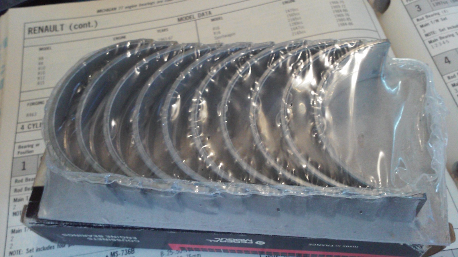 Federal Mogul Main Bearings 6644M .50MM Mazda, Ford 2.2L Diesel eBay