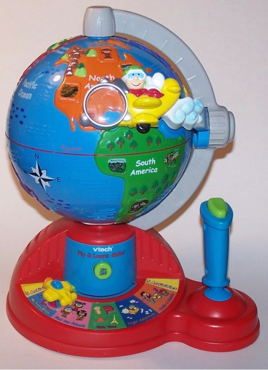 Vtech Fly And Learn Globe Interactive Educational Talking Kids Atlas  Geography