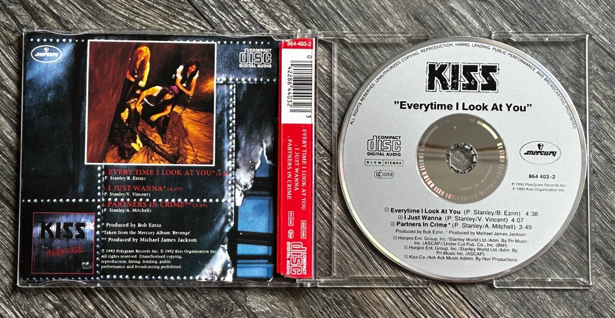 KISS CD EVERYTIME I LOOK AT YOU Single Germany Matte Disc Revenge